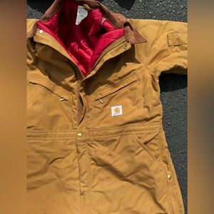 Full body Carhartt insulated suit with detachable hood